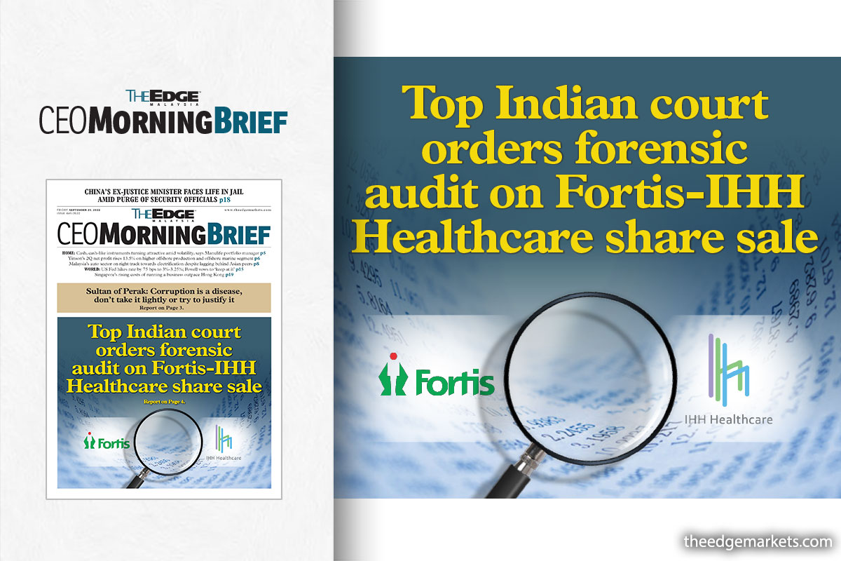 Top Indian court orders forensic audit on Fortis-IHH Healthcare share sale