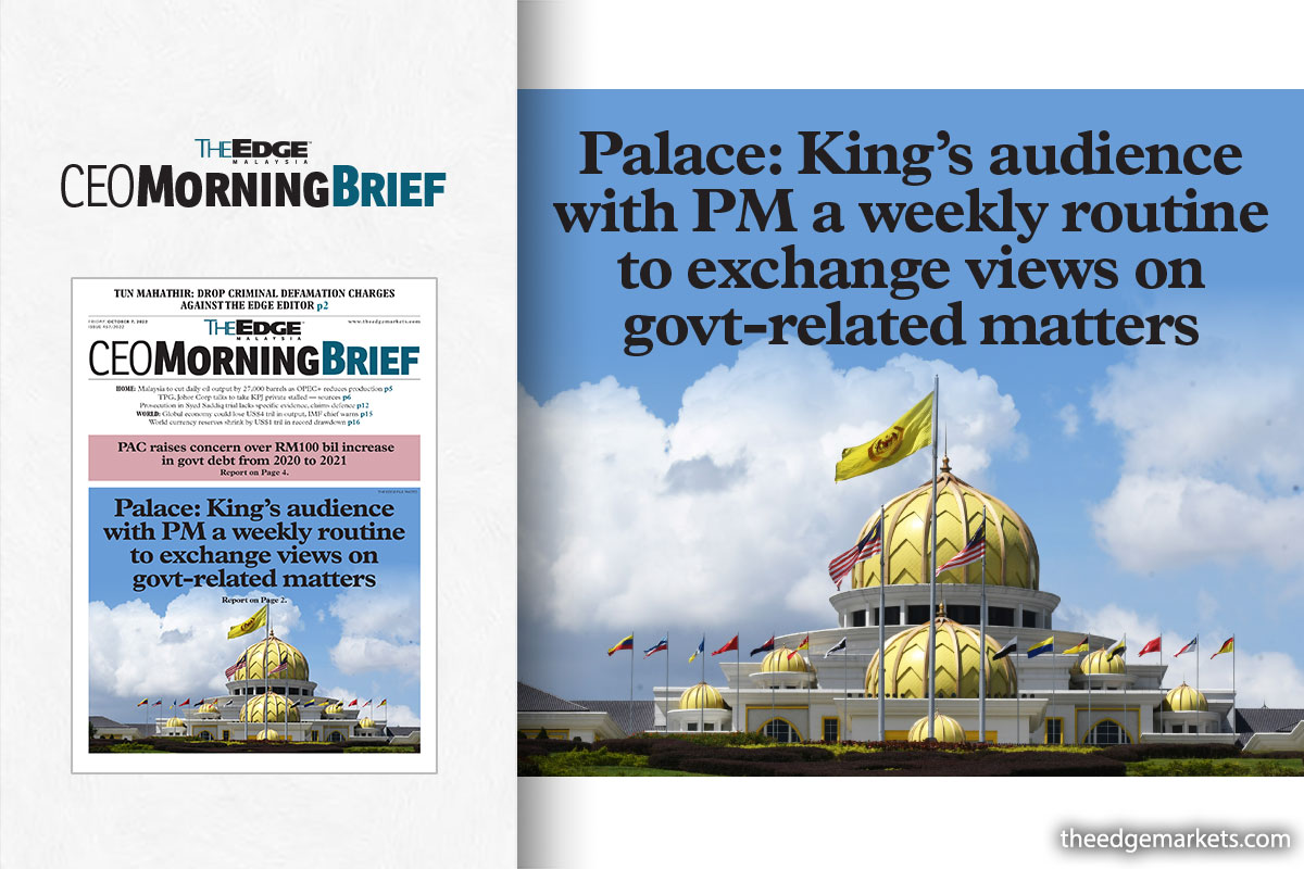 Palace: PM's audience with Agong a weekly routine to exchange views on govt-related matters