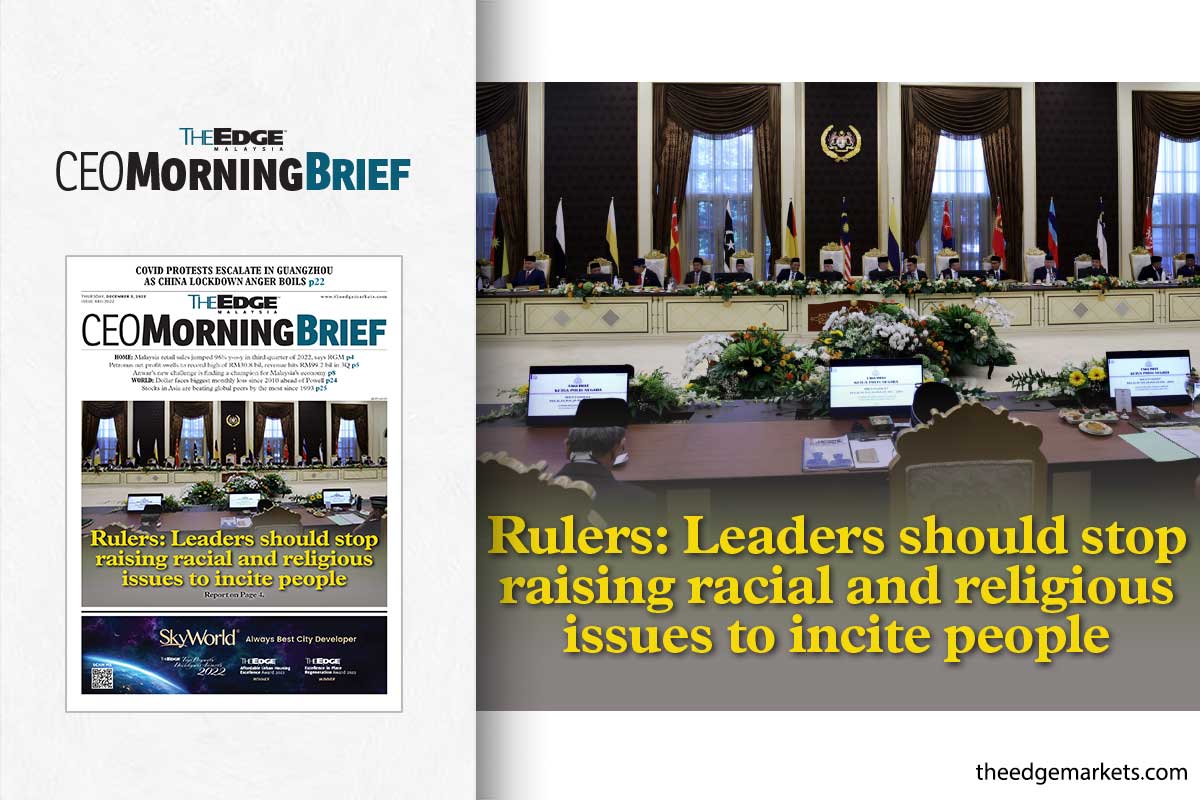 Rulers: Leaders should stop raising racial and religious issues to incite people