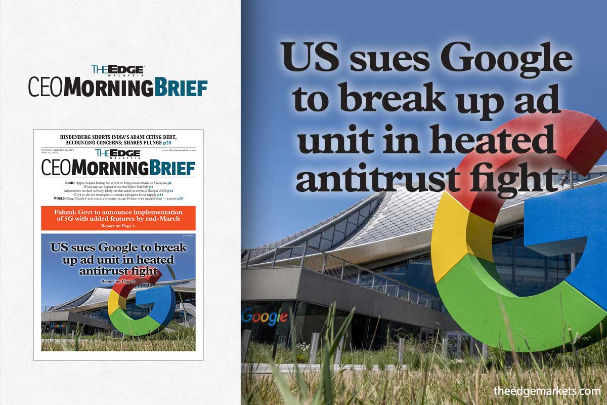 US sues Google to break up ad unit in heated antitrust fight