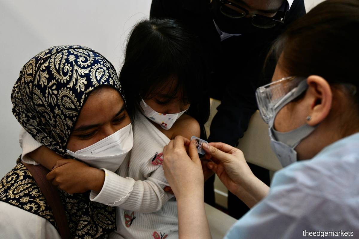 Monday (March 14) saw 51,798 Covid-19 vaccine doses administered in Malaysia. (Photo by Shahrin Yahya/The Edge)