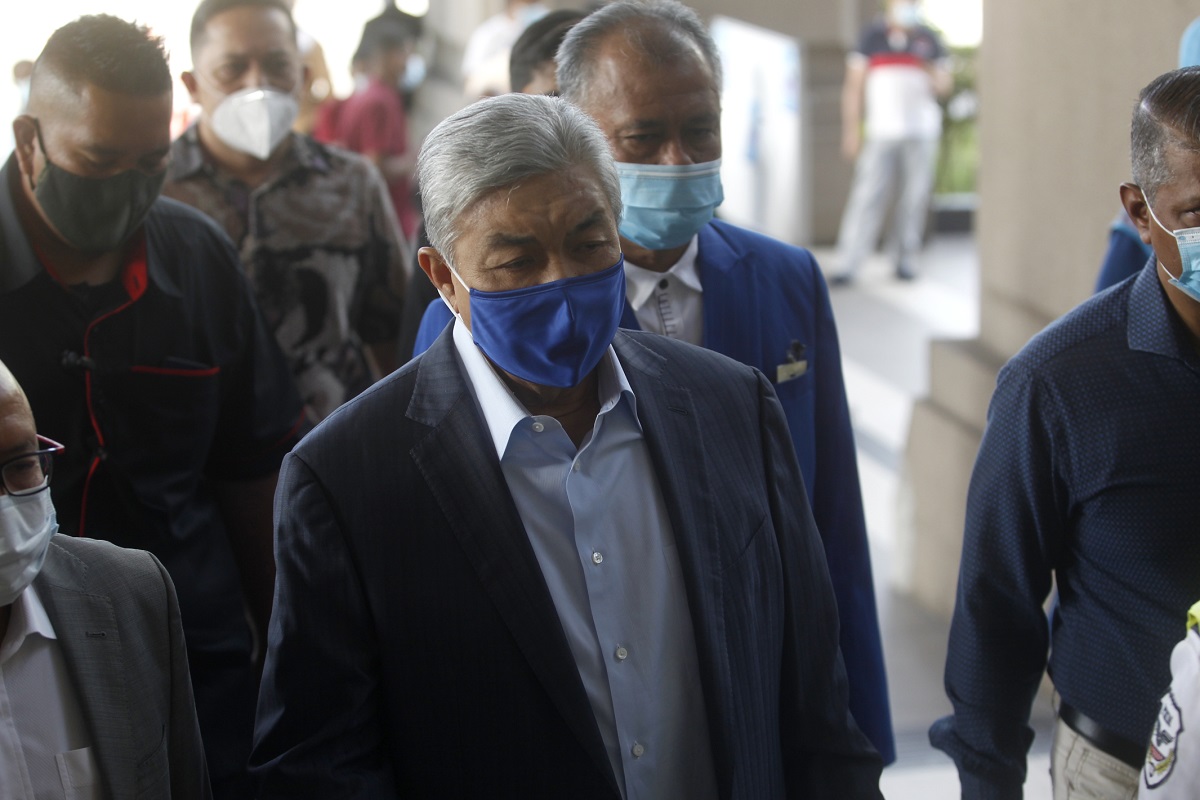 Zahid claims trial again after prosecution amends his CBT, corruption charges