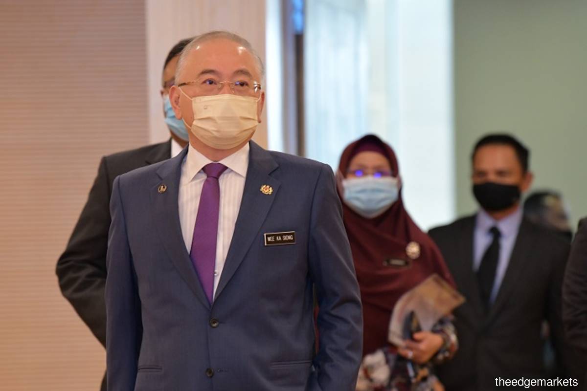 Datuk Seri Dr Wee Ka Siong (The Edge filepix by Suhaimi Yusuf)