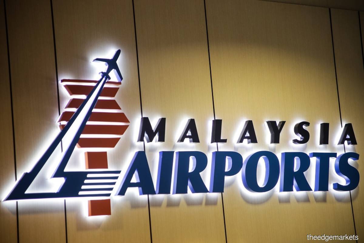 MAHB's logo is seen on KLIA's wall on Monday Sept 20, 2021. (Photo by Zahid Izzani/The Edge)