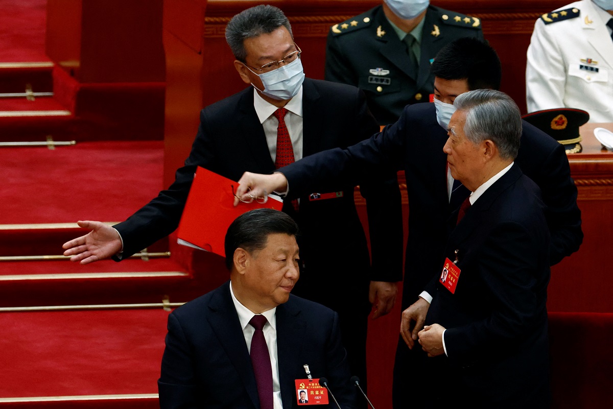 Chinese Ex-president Hu Jintao Escorted Out Of Party Congress | The ...