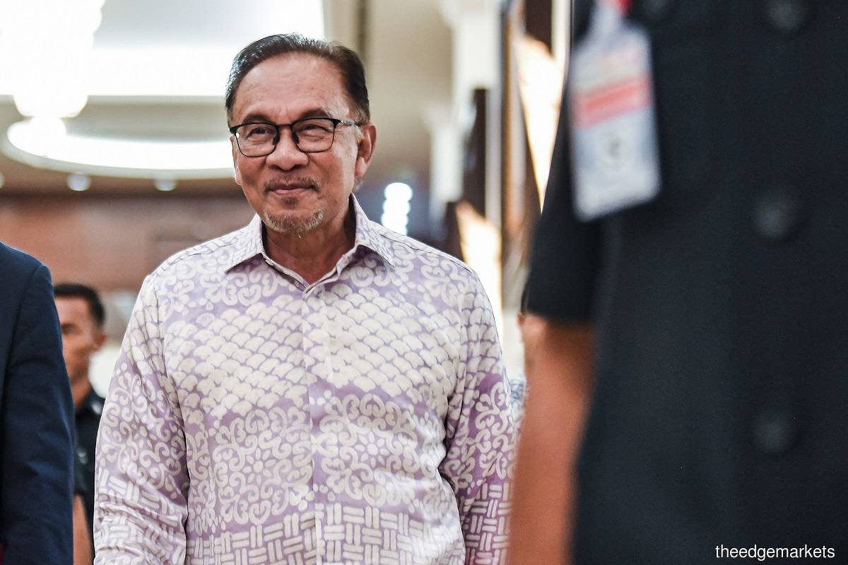 Prime Minister Datuk Seri Anwar Ibrahim (The Edge filepix by Zahid Izzani)