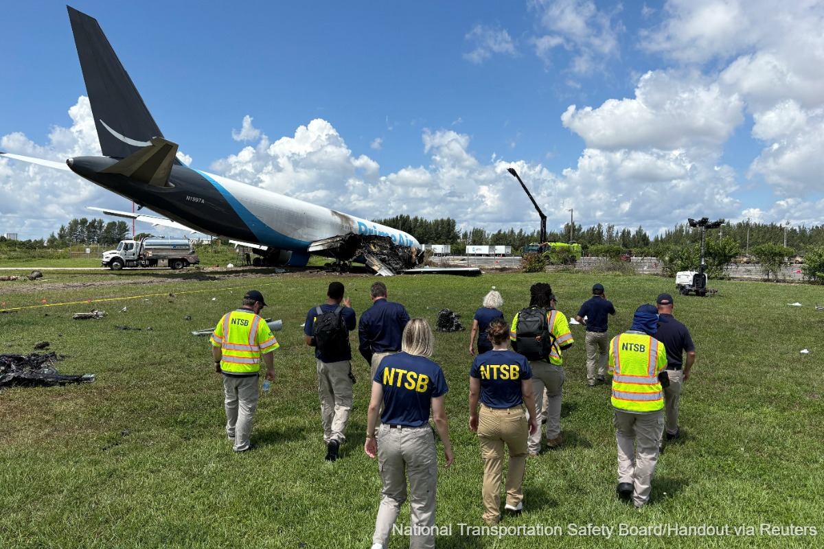 Amazon jet tried to abort landing before fatal crash, US transport safety board says