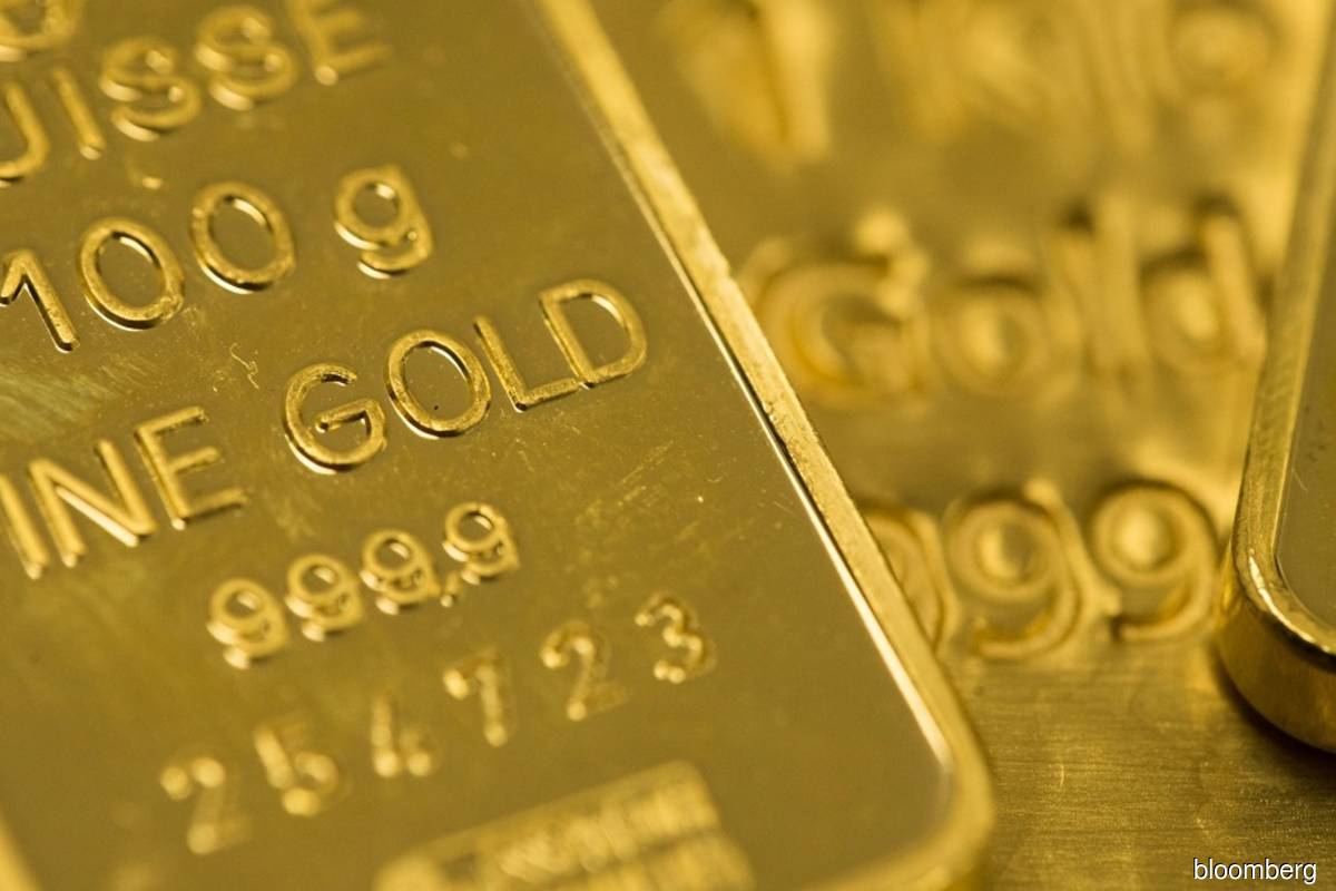 Gold gains on soft dollar, rate cut hopes