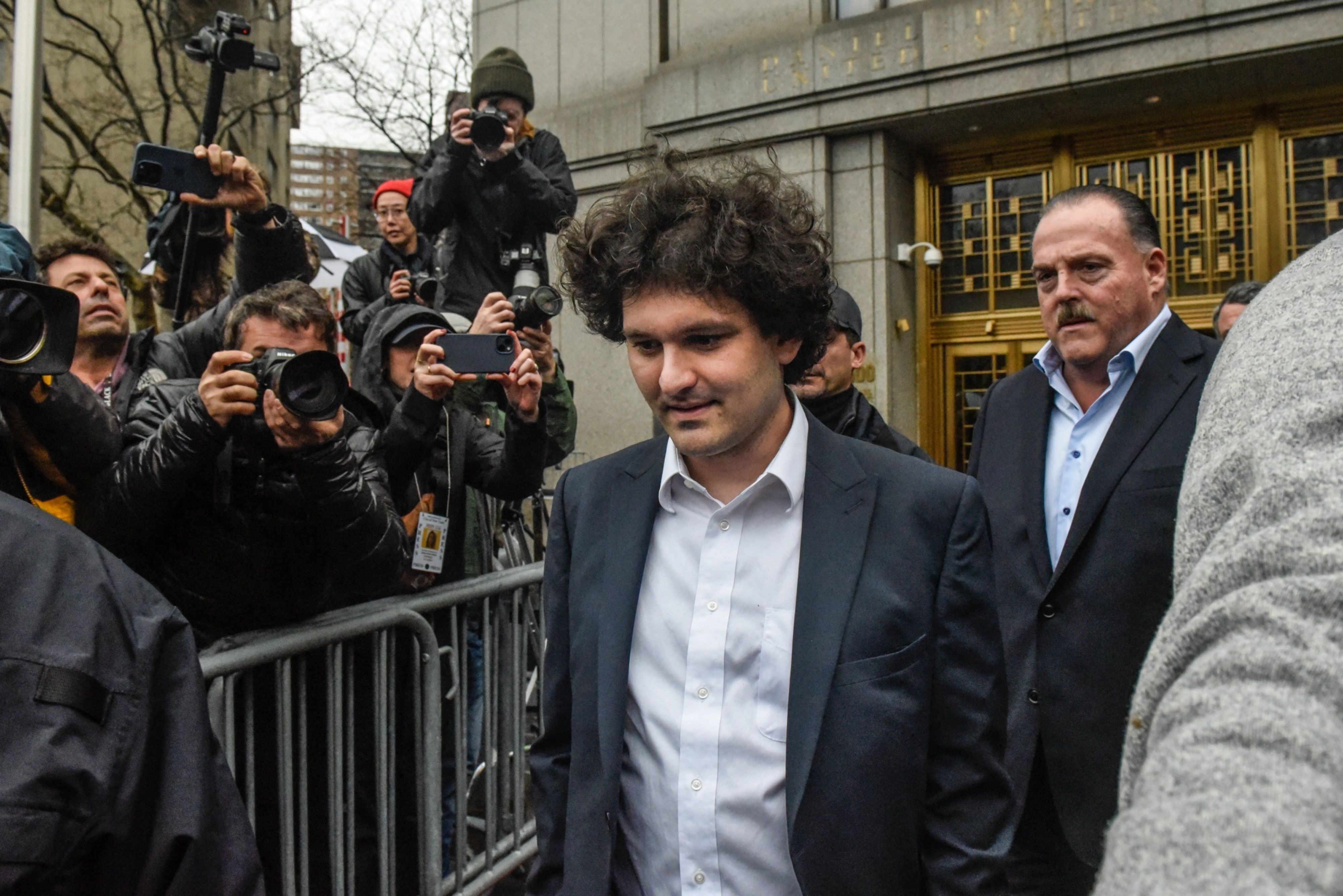 Sam Bankman-Fried, co-founder of FTX Cryptocurrency Derivatives Exchange, departs from court in New York, US, on Tuesday, Jan 3, 2023. Bankman-Fried pleaded not guilty to criminal charges Tuesday and is set to face a trial in October, a courtroom showdown likely to be one of the highest-profile white-collar fraud cases in recent years. (Bloomberg)