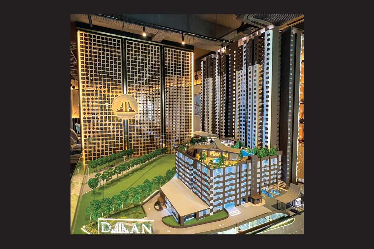 A scale model of Residensi Dian II, which will comprise 748 units of serviced apartments and 14 commercial suites (Photo by CPI Land)