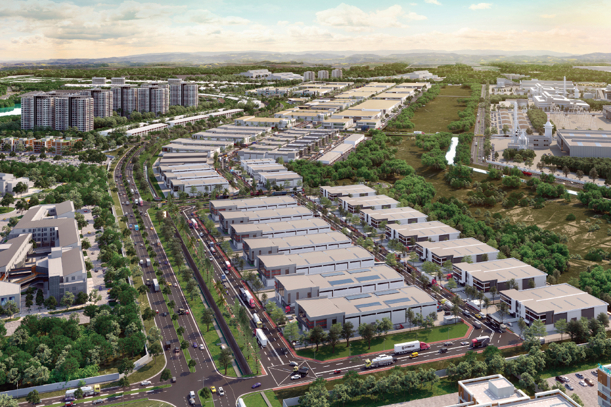An artist’s impression of the Compass industrial park (Photo by AREA Management)