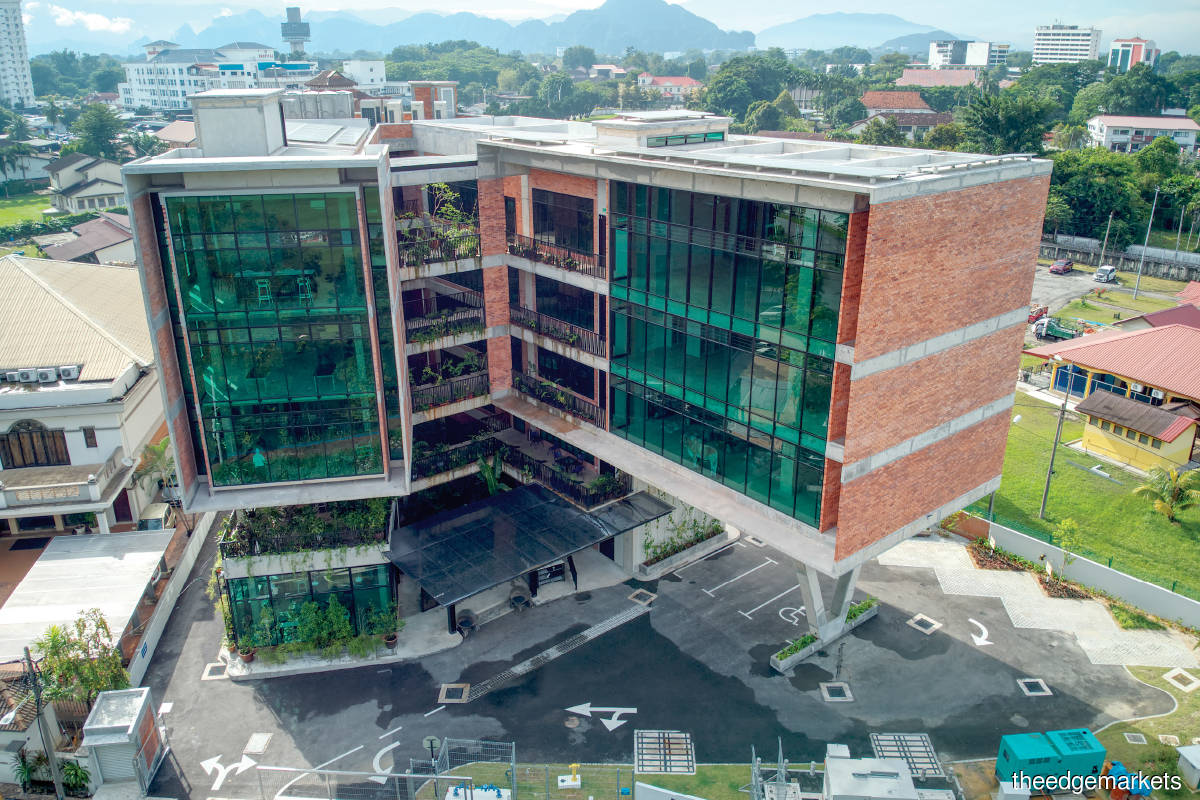 BVH Headquarters has a total built-up area of 29,474 sq ft and is set to be the first Green Building Index platinum building in Perak (Photo by Kuee Architecture)
