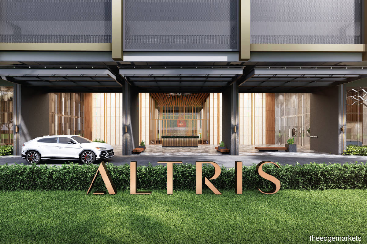 An artist’s impression of the drop-off area at Altris Residence (Photo by Beverly Group)