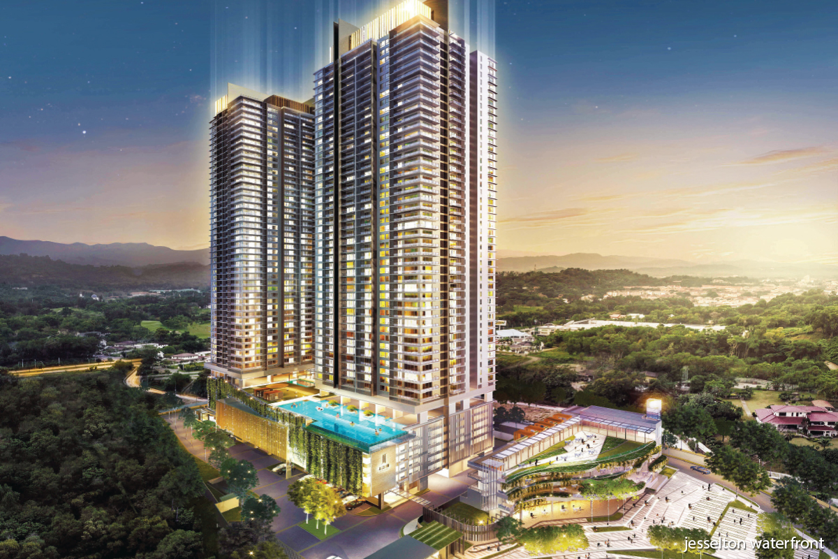 The RM800 million development comprises 819 units in  two 56-storey towers with a commercial annex