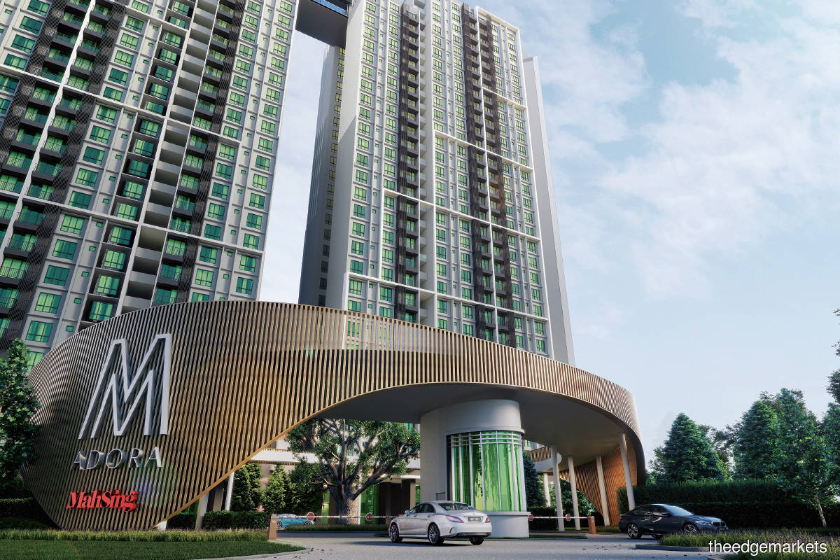 M Adora has a total of 677 units in two 31-storey towers (Photo by Mah Sing)
