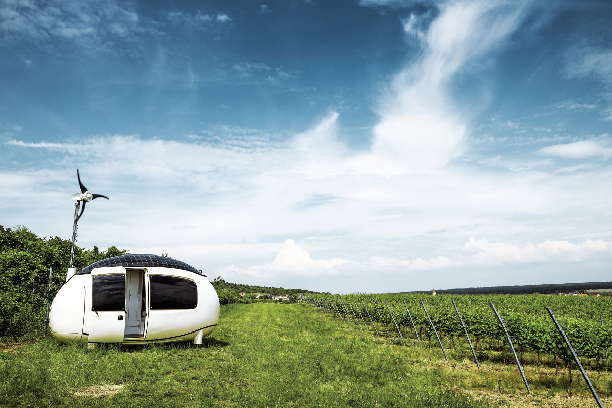The original Ecocapsule has a total built-up area of 88 sq ft and is priced at €79,900 (Photo by Cocapsule)