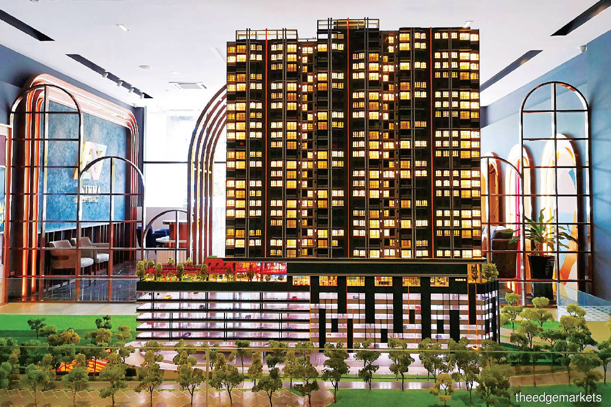 The 1.48-acre leasehold condominium development in Bandar Sri Permaisuri comprises 223 leasehold units in a 29-storey block (Photo by Kirana Kemajuan)