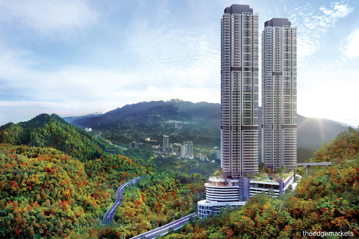 An artist’s impression of the TwinPines Serviced Suites in the Tropicana Grandhill master development in Genting Highlands (Photo by Tropicana Corp)