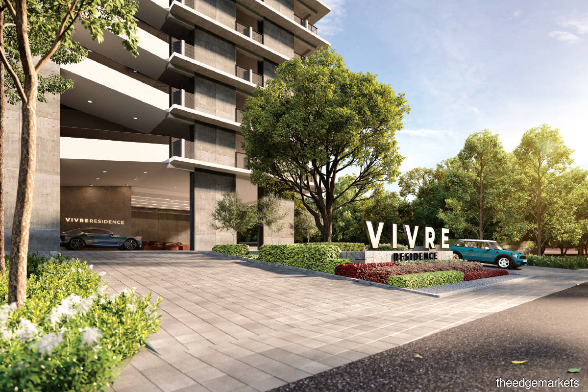 From top: The retail shops will occupy the five-storey podium and have built-ups of 446 to 3,827 sq ft; the drop off area of Vivre Residence (Photo by Imperio and Aman Setia)