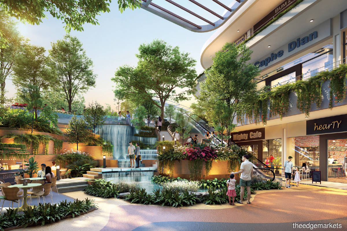 An artist’s impression of the upcoming shopping mall in Gamuda City, the company’s 284ha township in Hanoi, Vietnam (Photo by Gamuda Land)