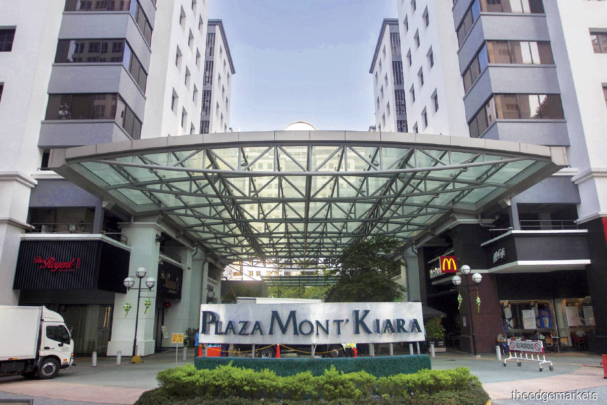 Plaza Mont’Kiara has office units and is surrounded by a variety of amenities like banks, schools and restaurants (Photo by Patrick Goh/The Edge)