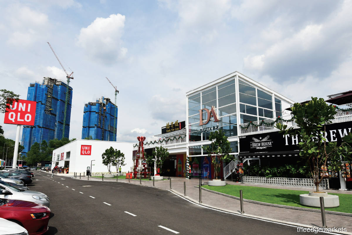 Big-box retail properties — such as DA Square in Bandar Sri Damansara, which is anchored by Uniqlo — can have a positive impact on properties in the surrounding area by spurring demand for them (Photo by Patrick Goh/The Edge)