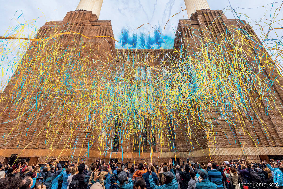The public opening celebration at the Malaysian Square  on Oct 14 (Photo by Battersea Power Station Development Company)