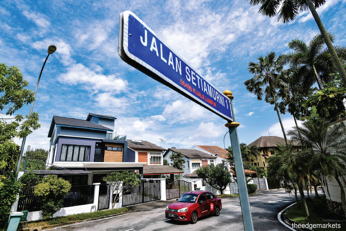 While there is a considerable number of tenants in affluent Damansara Heights, properties are still predominantly  owner-occupied (Photo by Zahid Izzani/The Edge)