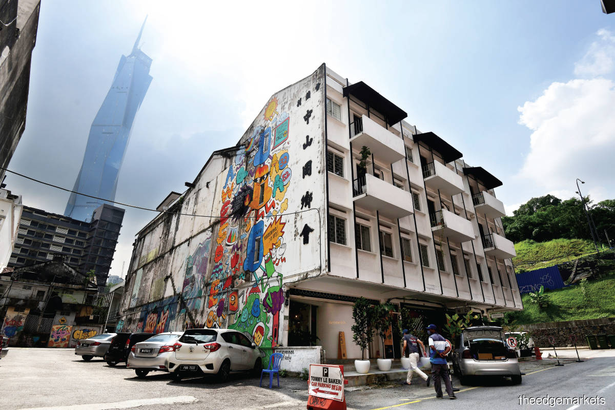 The Zhongshan Building, which was built in the 1950s,  has been restored at a cost of RM1 million and now houses an arts and research community (Photo by Patrick Goh/The Edge)