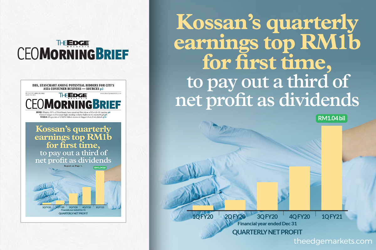 Kossan Earnings Top Rm1b For The First Time With Latest 1q Results To Pay Out A Third Of Net Profit As Dividends The Edge Markets