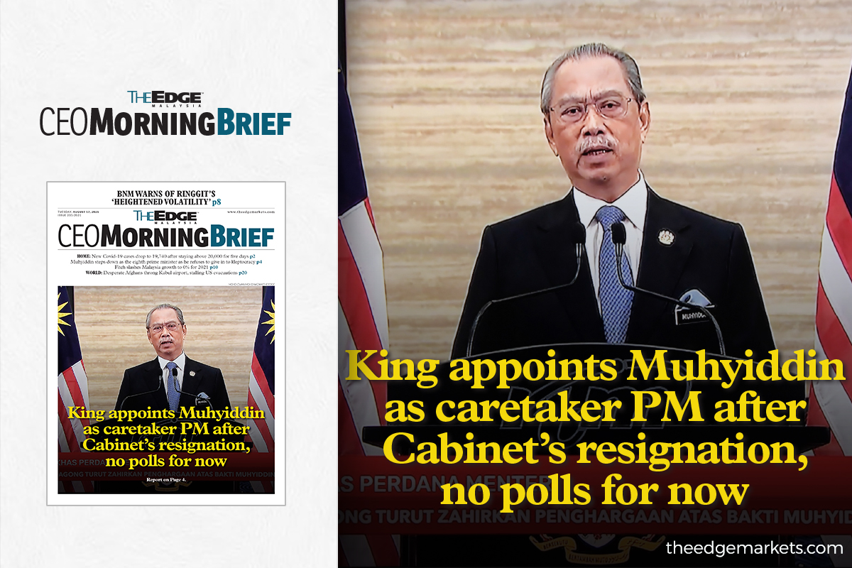 King appoints Muhyiddin as caretaker PM, no polls for now