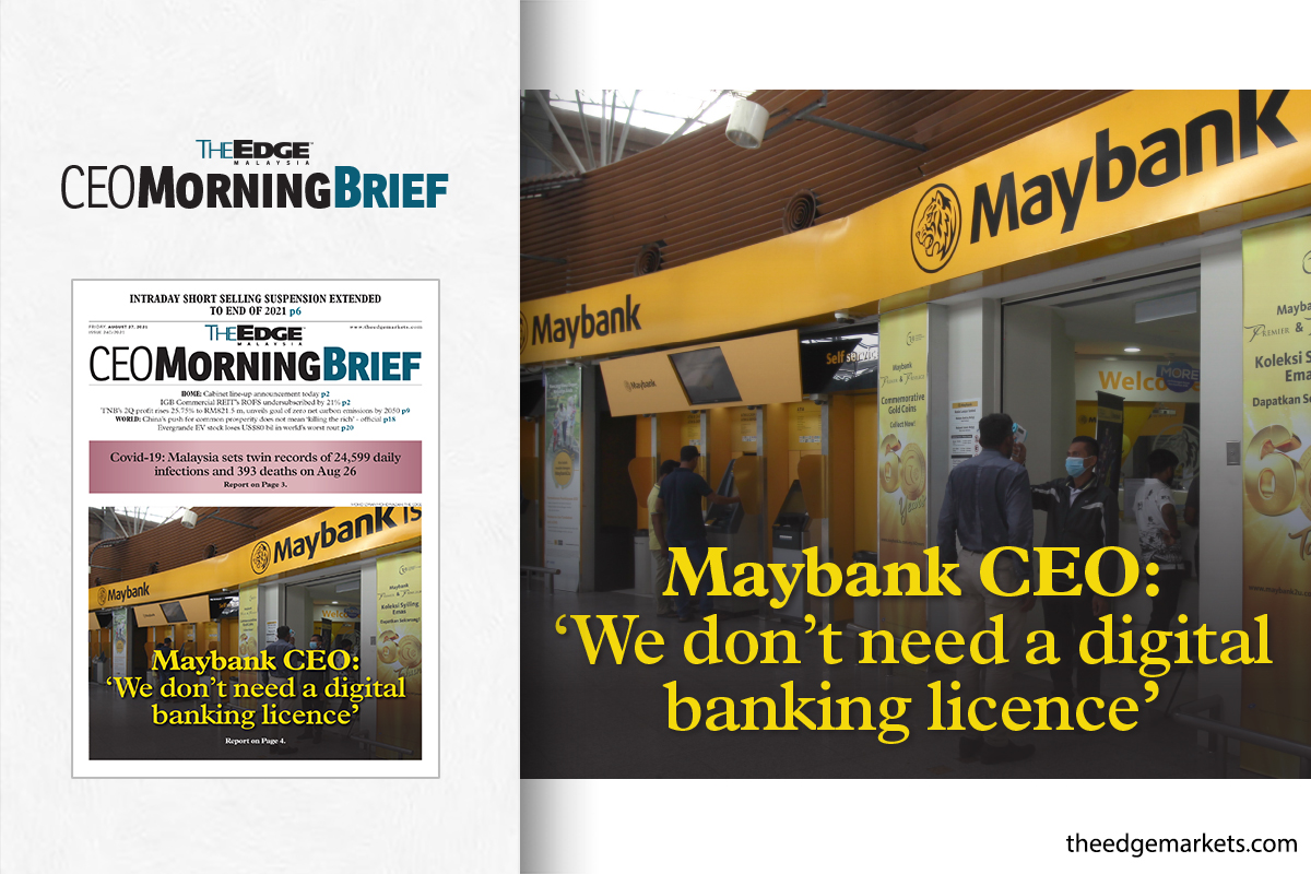 Maybank CEO: ‘We don’t need a digital banking licence’