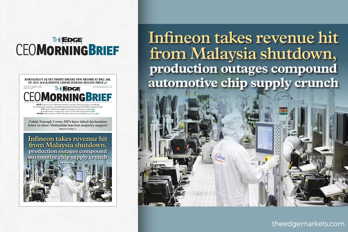 Infineon takes revenue hit from Malaysia shutdown, production outages compound automotive chip supply crunch