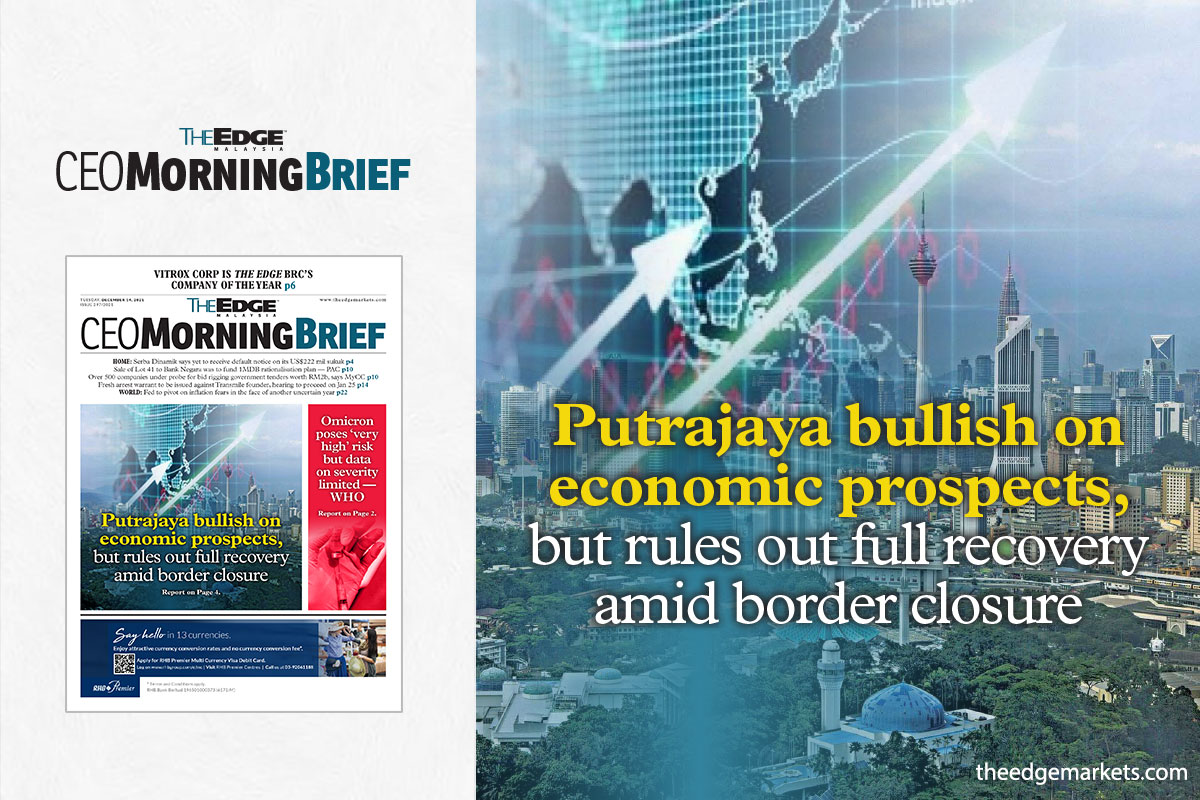 Putrajaya bullish on economic prospects, but rules out full recovery amid border closure