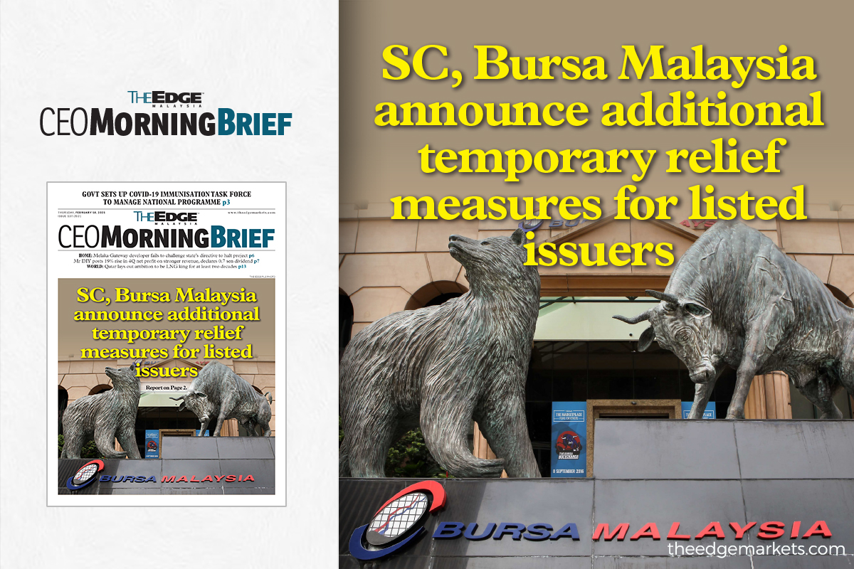 SC, Bursa Malaysia announce additional temporary relief measures for listed issuers
