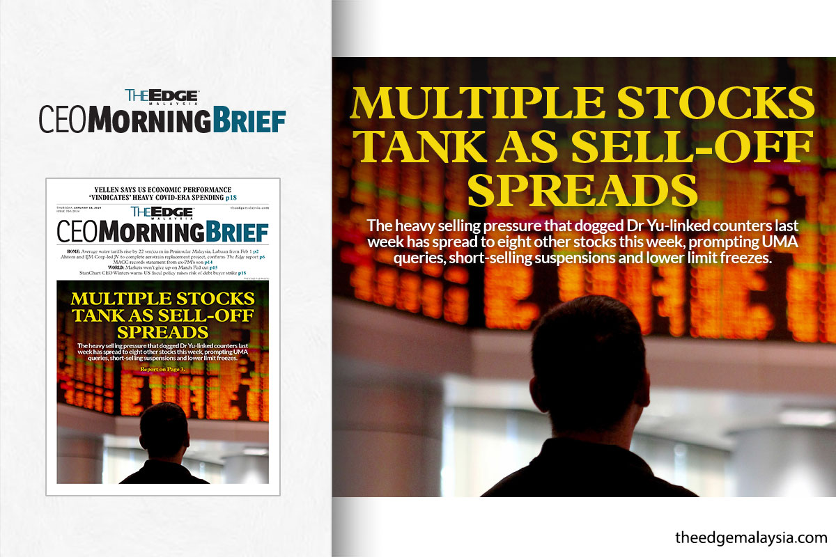 Multiple stocks tank as selloff spreads