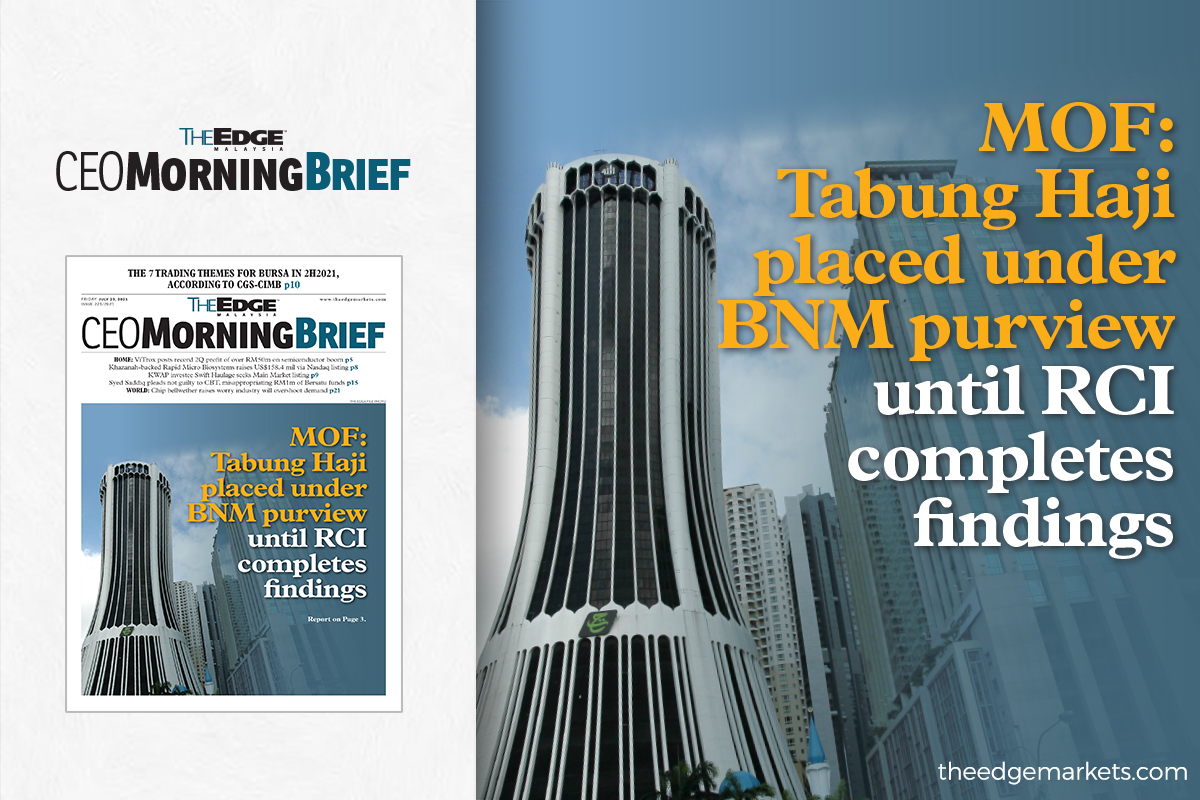 Mof Tabung Haji Placed Under Bnm Only Until Rci Completes Findings The Edge Markets