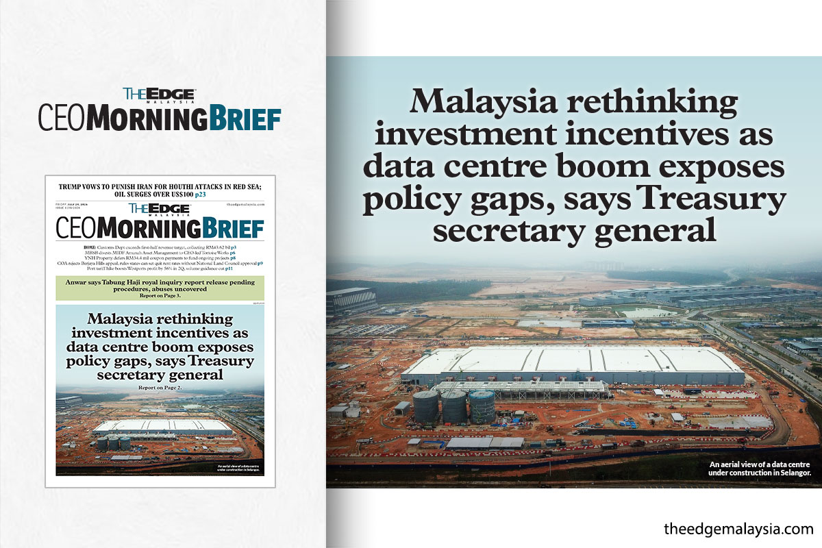 Malaysia rethinking investment incentives as data centre boom exposes policy gaps, says Treasury secretary general