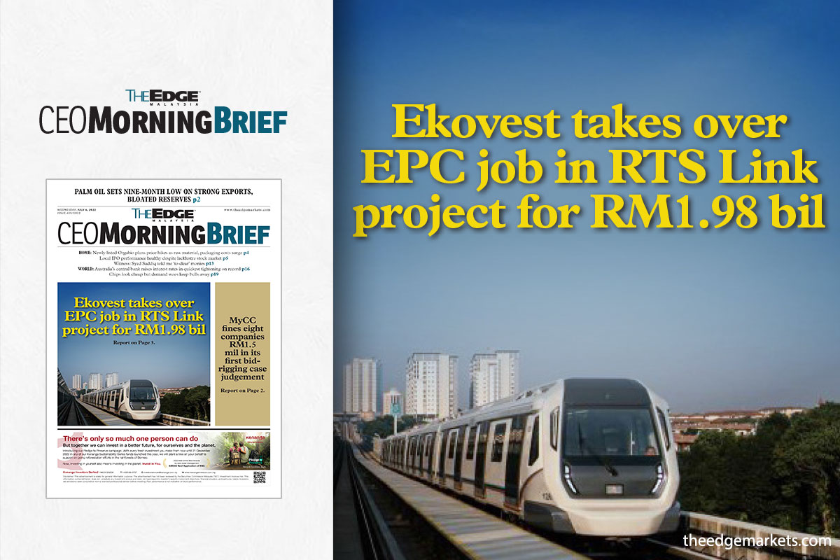 Ekovest bags RM1.98 bil award for appointment as RTS Link collaborative partner