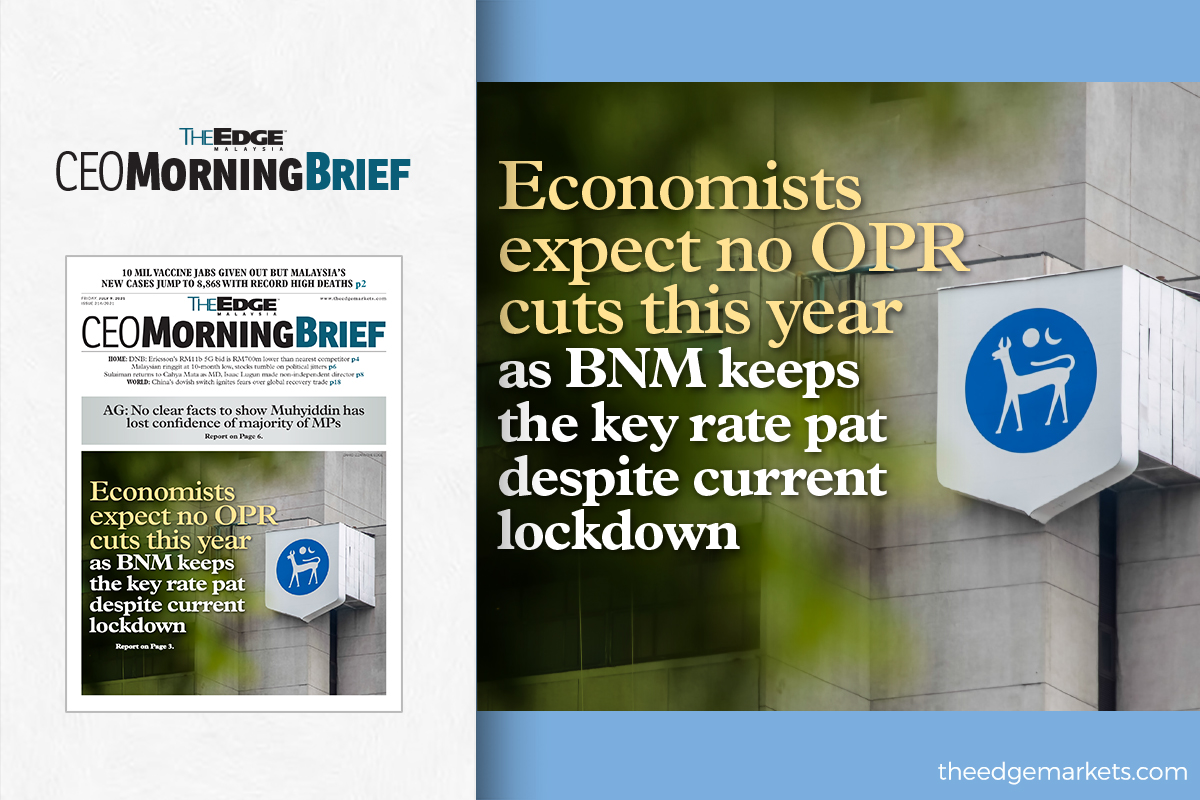 Economists expect no OPR cuts this year as BNM keeps the key rate pat despite current lockdown