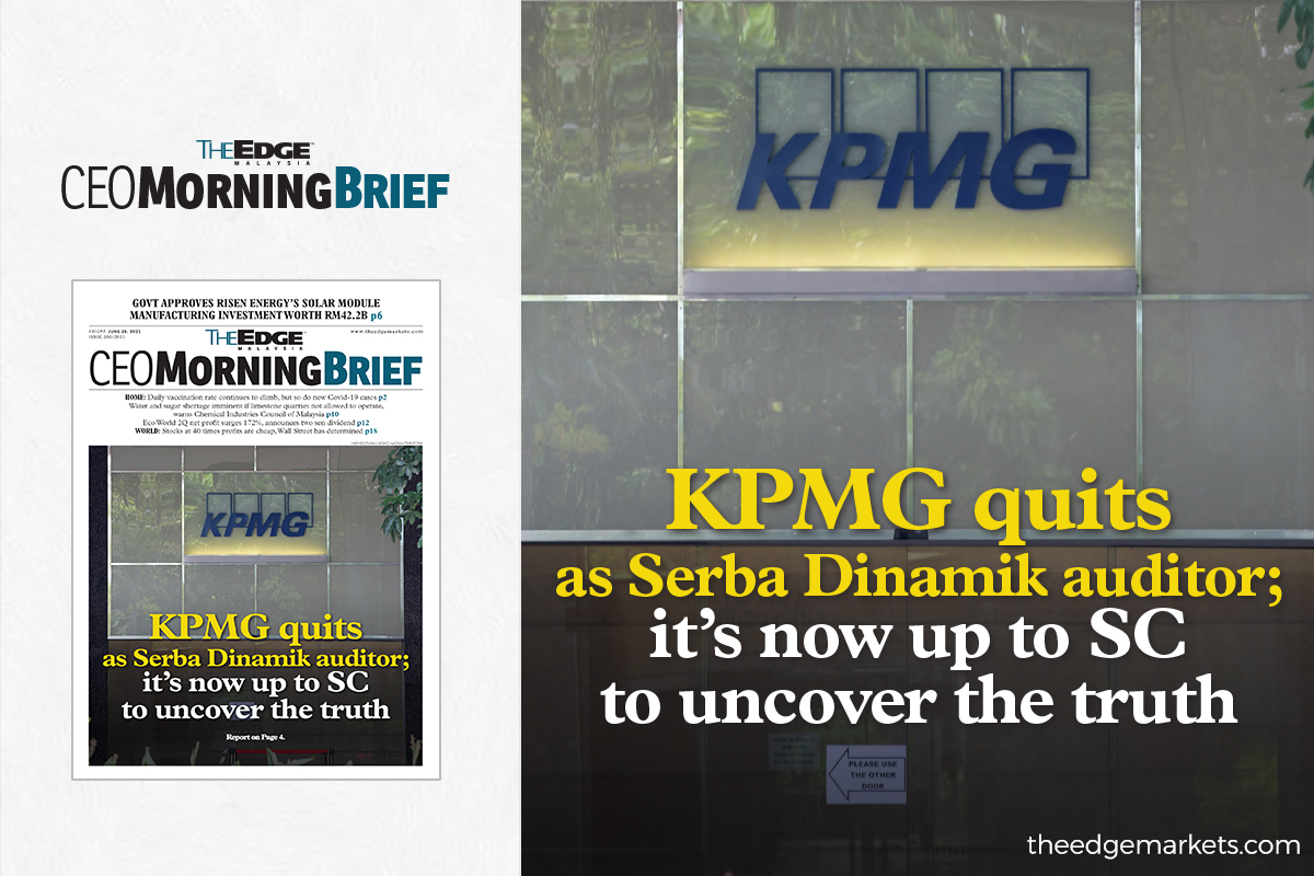 KPMG quits as Serba Dinamik auditor; it's now up to SC to uncover the truth