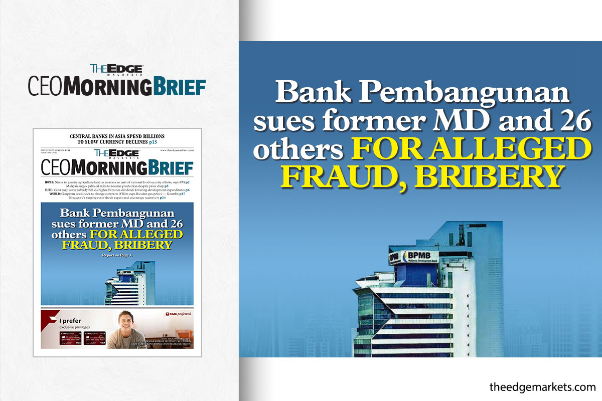 Bank Pembangunan sues former MD and 26 others for alleged fraud, bribery