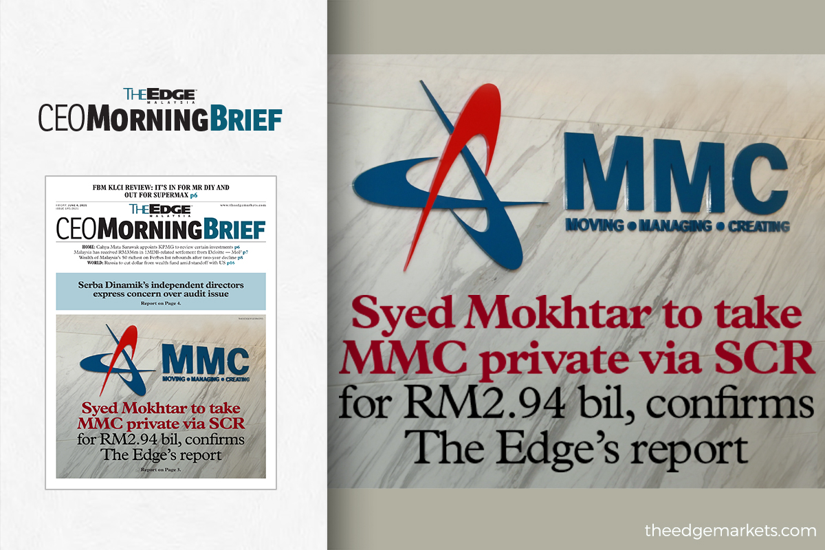 Syed Mokhtar to take MMC private via SCR for RM2.94 billion, confirms The Edge’s report