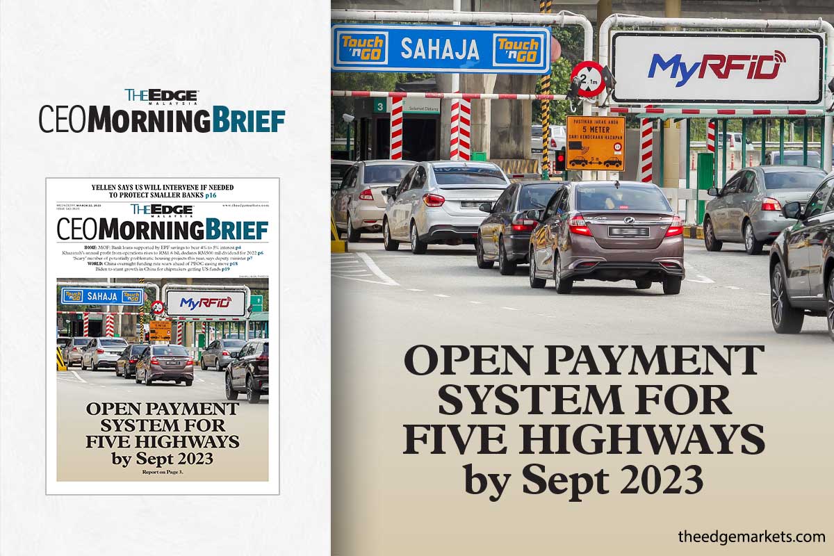 Open payment system for five highways by Sept 2023