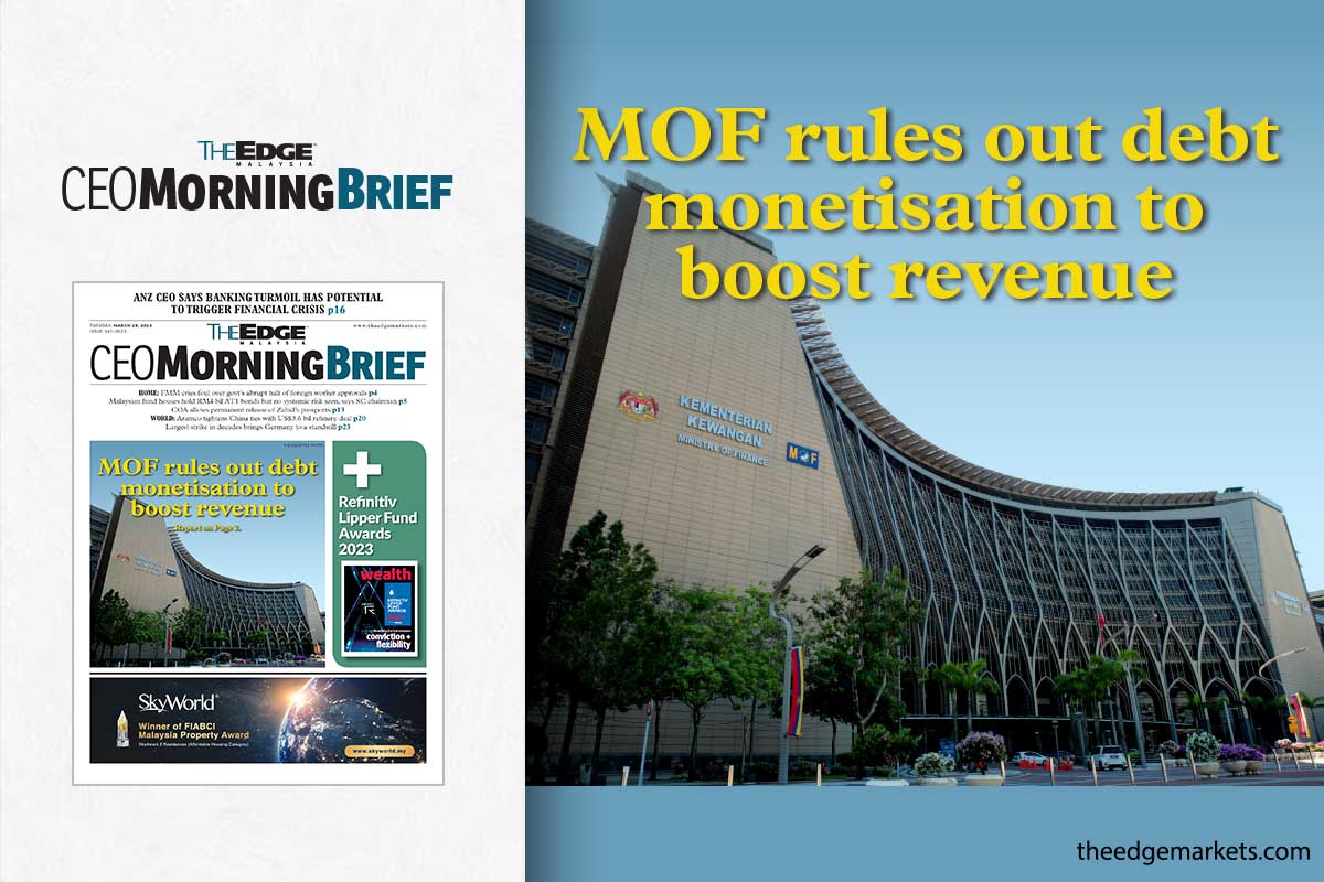 MOF rules out debt monetisation to boost revenue