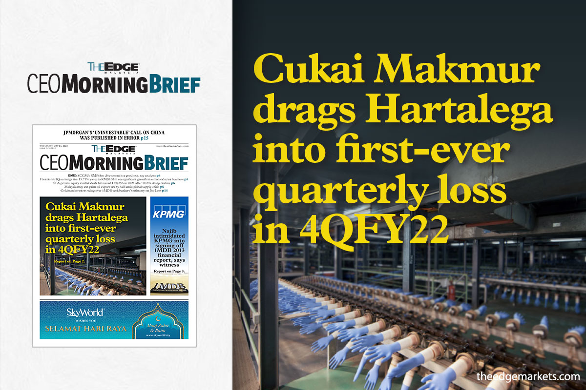 Cukai Makmur drags Hartalega into first-ever quarterly loss in 4QFY22