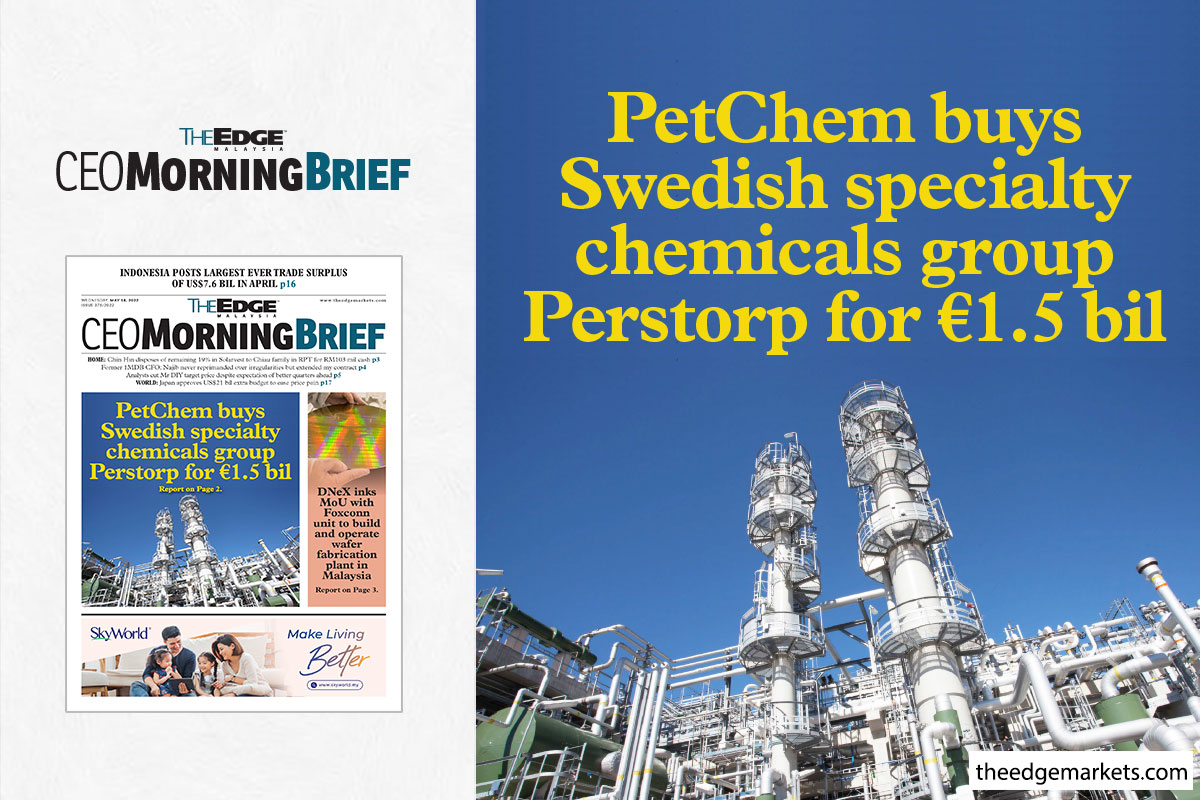 PetChem buys Swedish specialty chemicals group Perstorp for €1.5b
