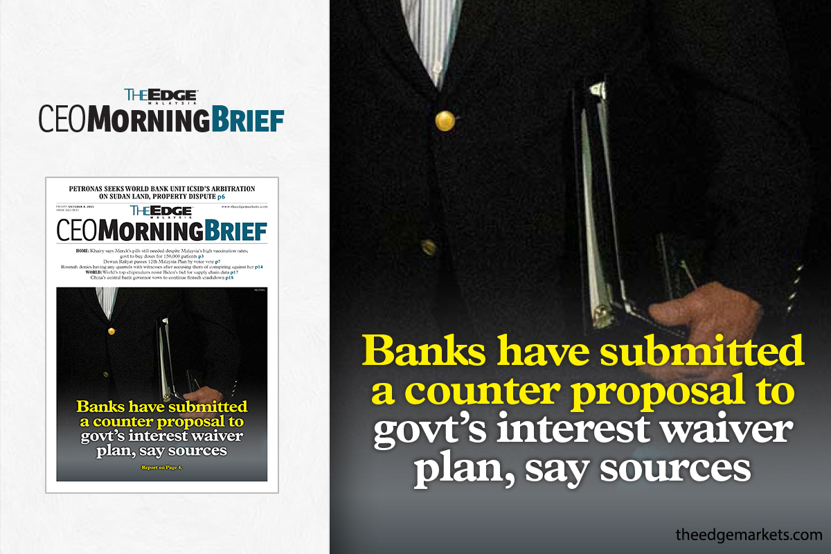 Banks have submitted a counter proposal to the govt's interest waiver plan, say sources