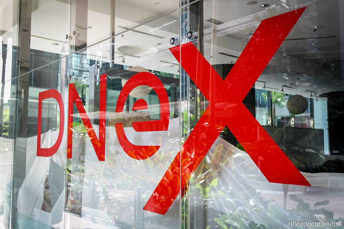 DNeX falls as much as 4% in active trade