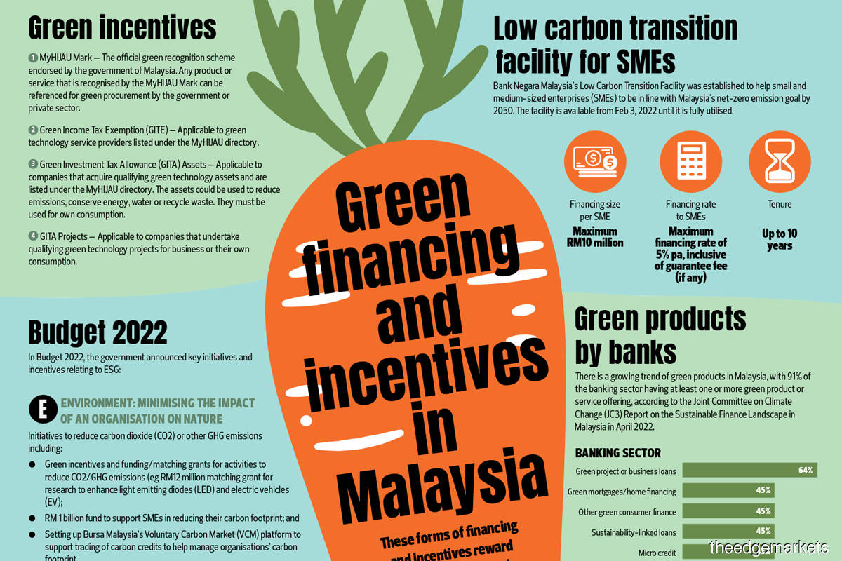 Green financing and incentives in Malaysia